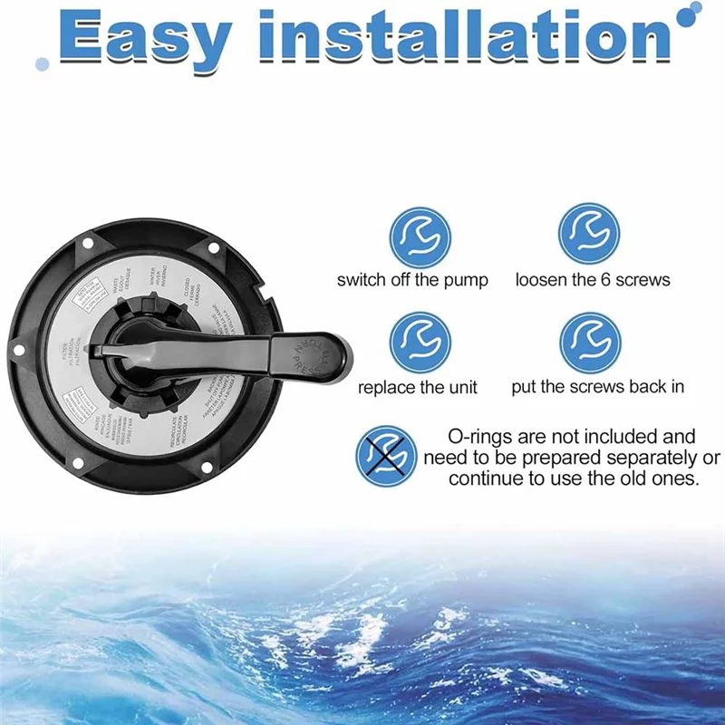 WFF 1Pcs Key Cap And Handle Assembly For Hayward Multiport Valve Model SP0714T LUKYERSPX0714BA Durable Easy Install