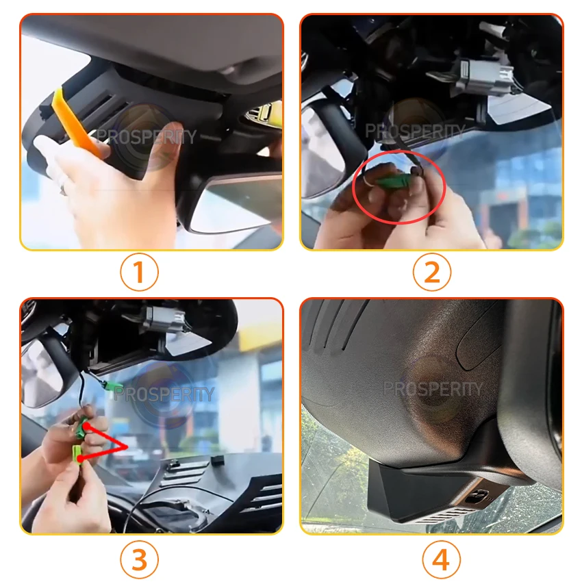 4K 2160P Plug and play Car DVR Wifi Dash Cam Camera Video Recorder Original For Volvo S90 V90 XC60 2017 2018 2019 2020 2021 - view 3