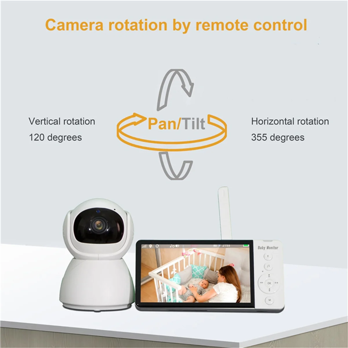 AB31 Screen Video Baby Monitor 10 Zoom Camera with Temperature Display Screen Smart PLUG