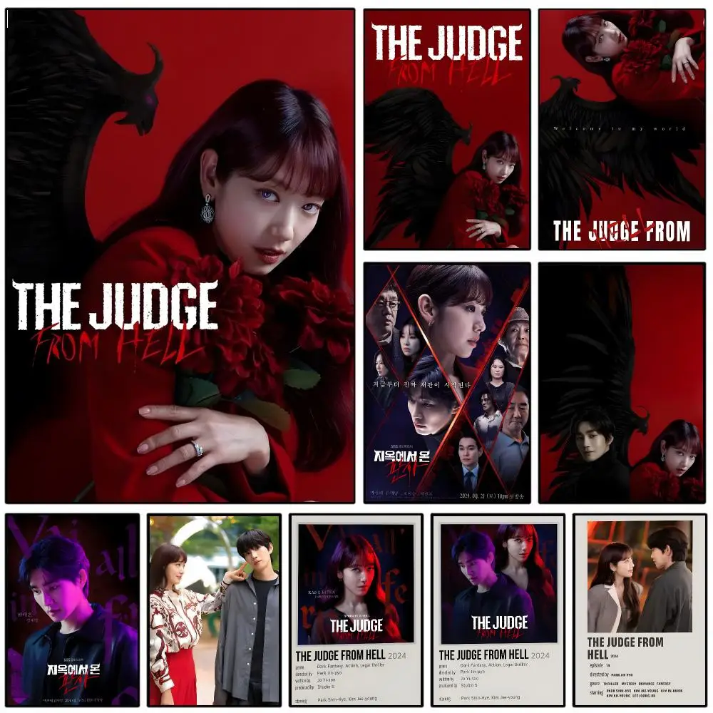 The Judge From Hell Poster Self-adhesive Art Waterproof Paper Sticker Coffee House Wall Decor