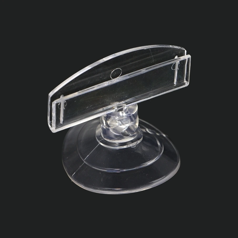 Pop Suction Sucher Cup Stable Base Clear Sign Display Promotion Price Tag Clips Holders Strong Suck Ability