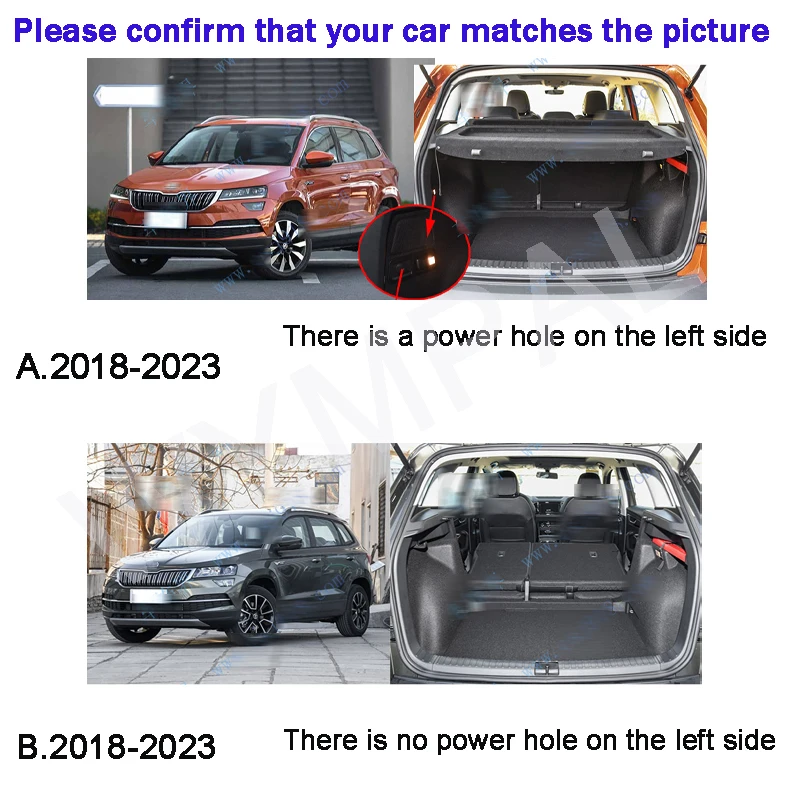 

Для Skoda Karoq 2018 2019 2020 2021 2022 2023 2024 2025 автомобильный коврик в багажник автомобильные аксессуары авто украшение интерьера