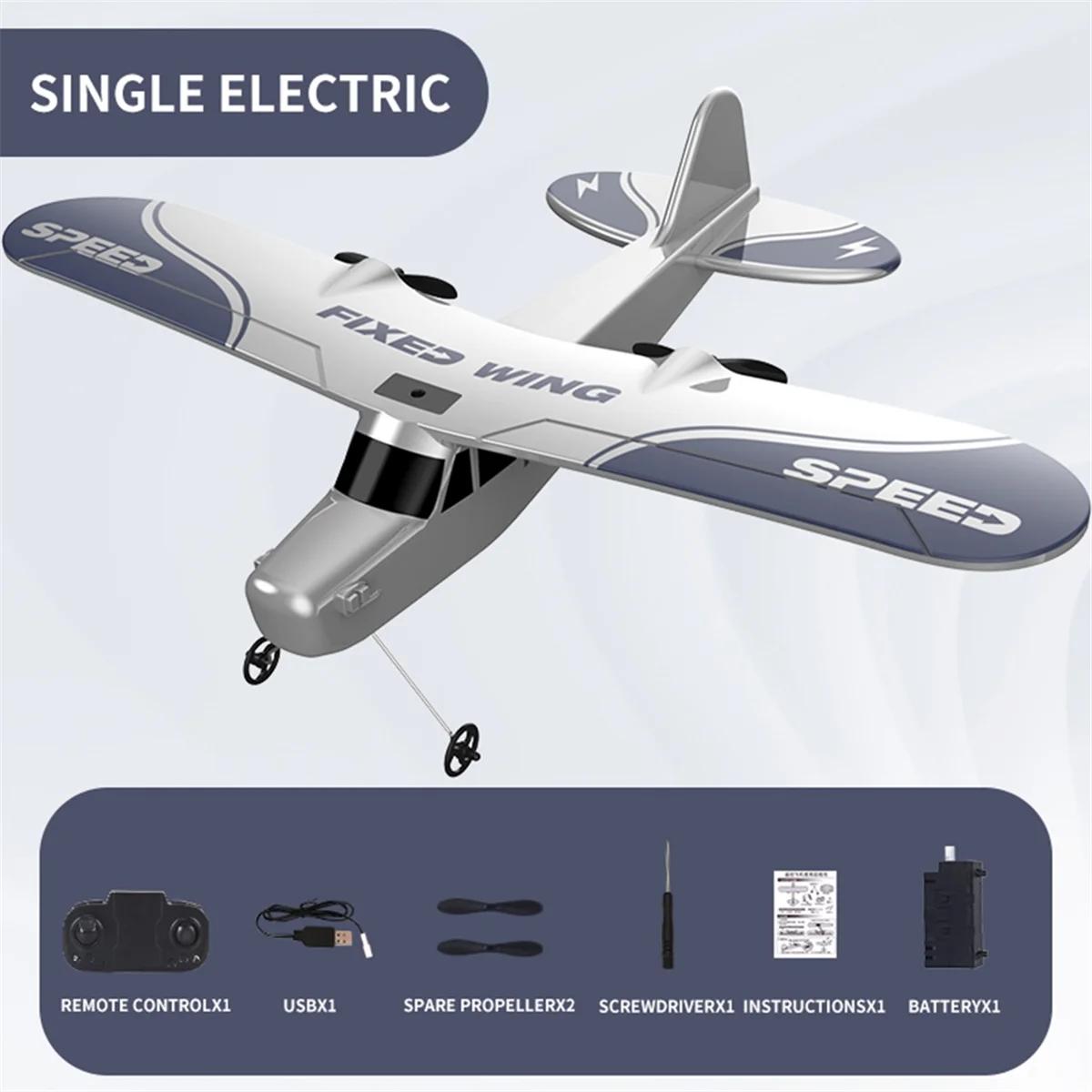 2.4G TY9 RC Glider with LED Hand Throwing Wingspan Remote Control Plane Model Electric Drone Aircraft Toys for Boys