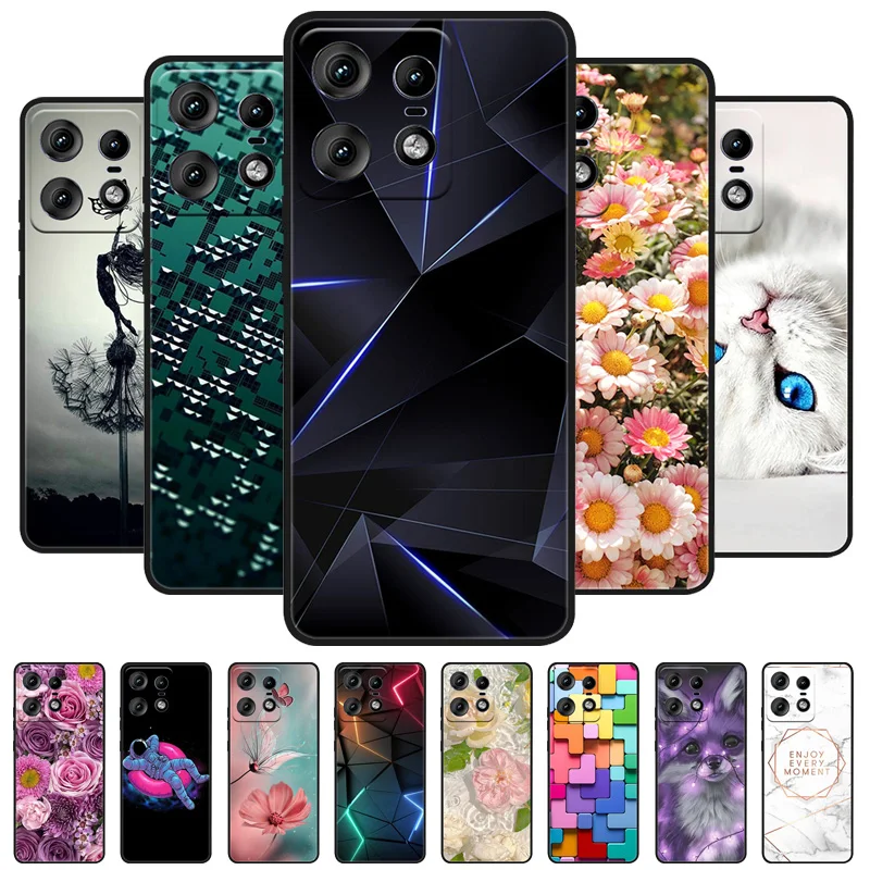 For Moto Edge 50 Pro Case Luxury Animals Phone Silicon Back Cover For Motorola Edge 50 Pro 5G Cases Protective Shell Edge50 pro