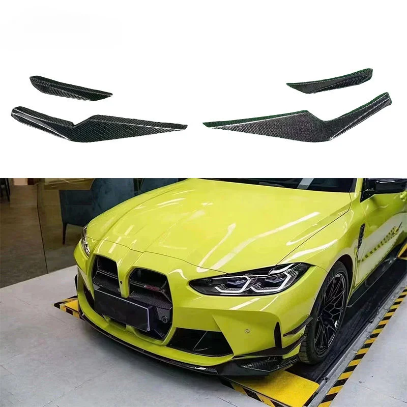 G80 G82 M3 M4 VS Style Carbon Fiber Front Vent Splitter Front Bumper Separator for BMW G80 M3 G82 M4 G83