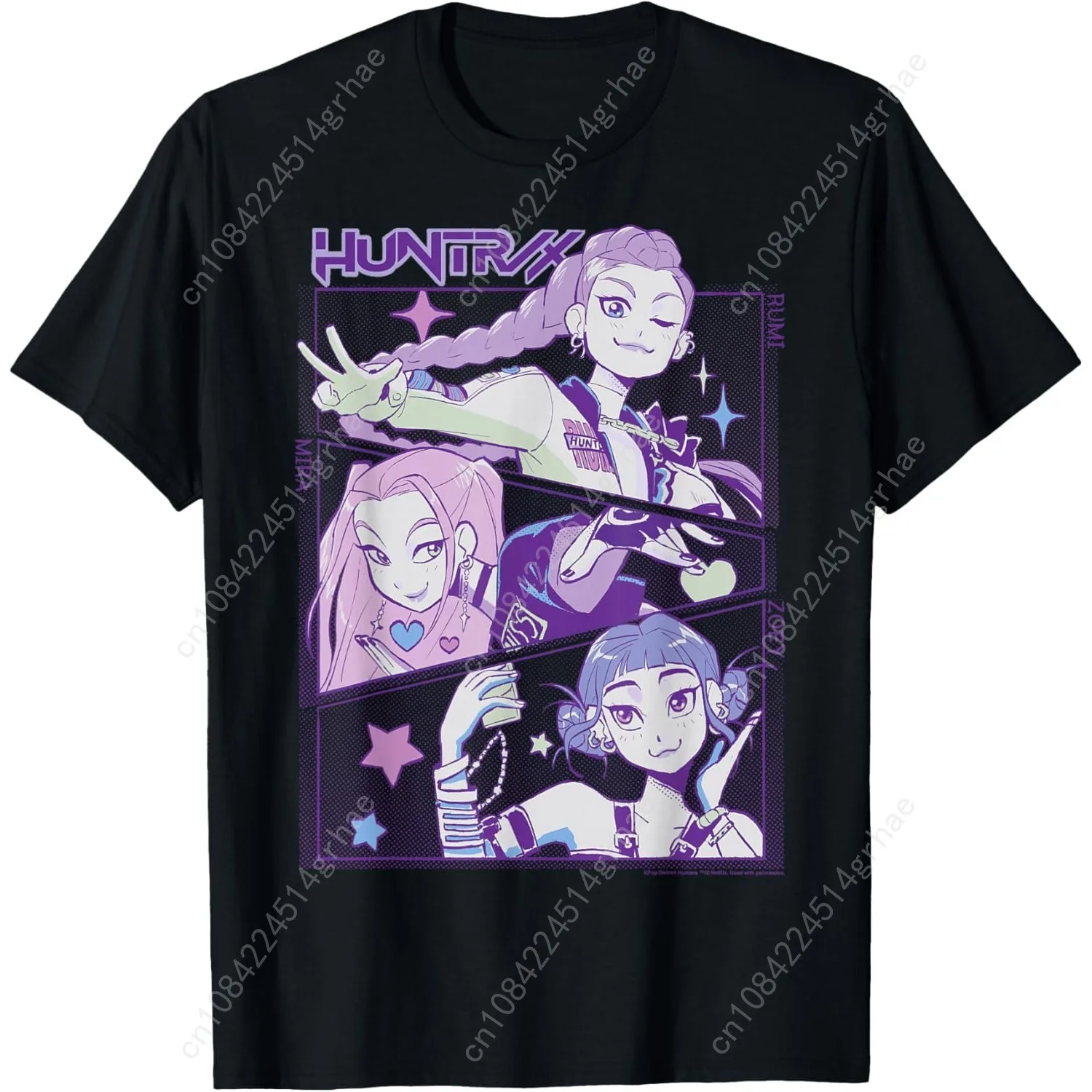 

Halloween Huntrix Cute Animated Panels T-Shirt