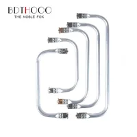 Silver16cm 18cm 20cm 25cm 30cm 40cm marco de bolsa para monedero Doctor mango de tubo de aluminio de Metal accesorios piezas de embrague plata