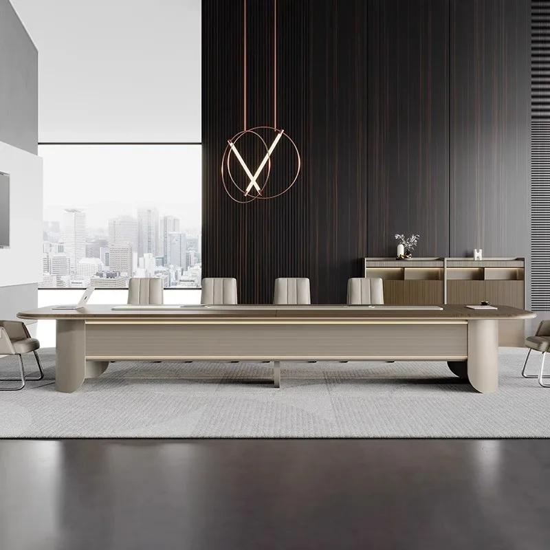مكتب كبير، طاولة طويلة، غرفة اجتماعات حديثة، مجموعة طاولة وكرسي، تفاوض تجاري، استقبال، طاولة مؤتمرات