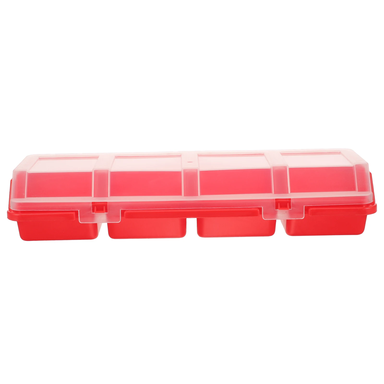 

s Screw Parts Box Beads Craft ganizer Electronic Tool Case Nuts Bolts Plastic Red Slope Lid Compartment Area Storage