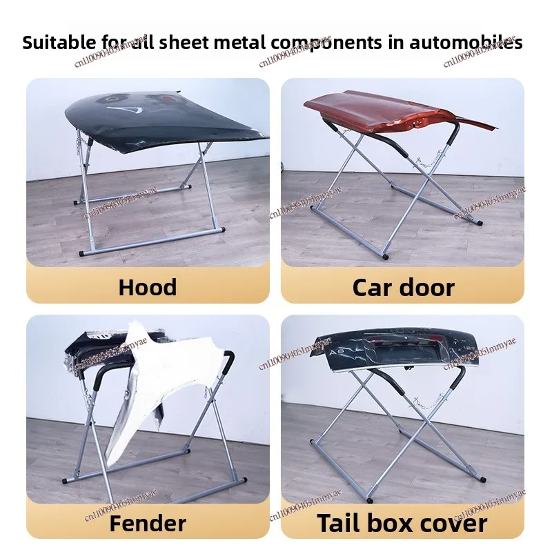 Car bumper painting bracket placement rack depression repair sheet metal shelf