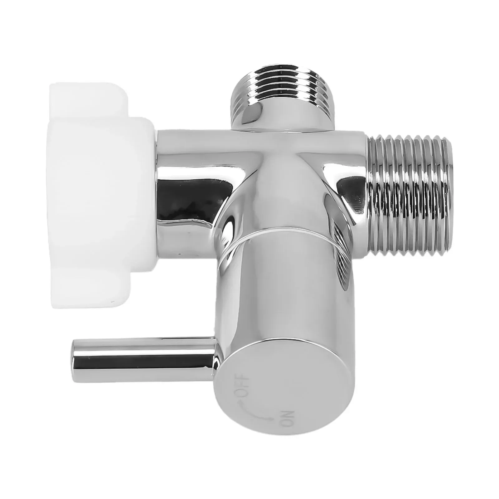 

3 Way T-adapter Chrome For Shower Head Mount Diverter Valve Splitter G1/2" Household Tools And Accessories