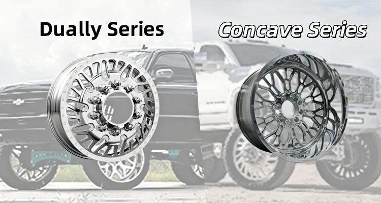 OEM Wheel 22x12 24x14 26X14 30x16 Customized 4x4 Super Single Wheels Rims with Floating Cap, PCD 6x5.5 8x6.5 8x170 8x180 8x200