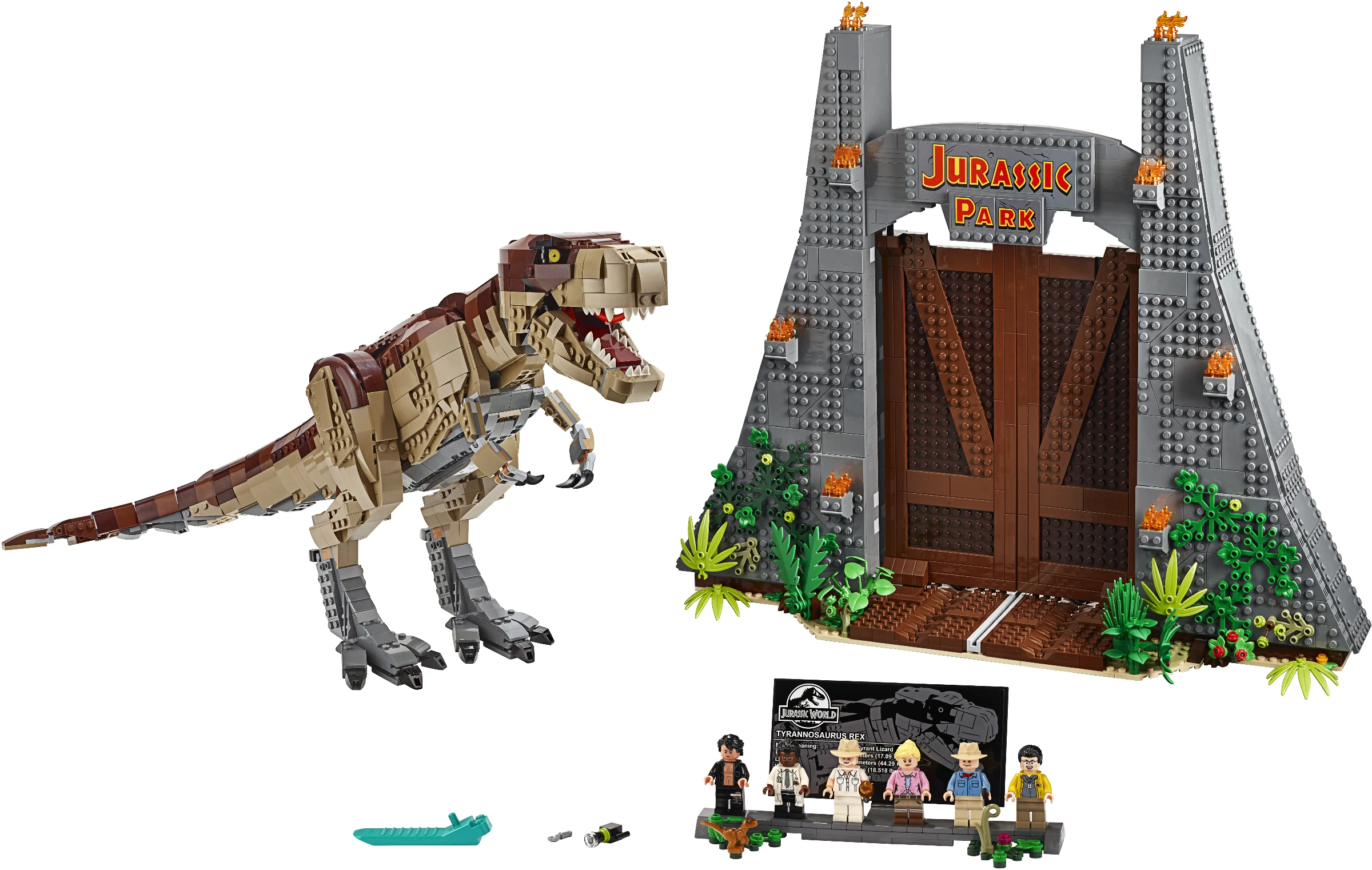 3120 шт Парк Юрского периода: T. rex Rampage 61001, серия строительных блоков «Мир Юрского периода», 75936, сборка кирпичей для детей