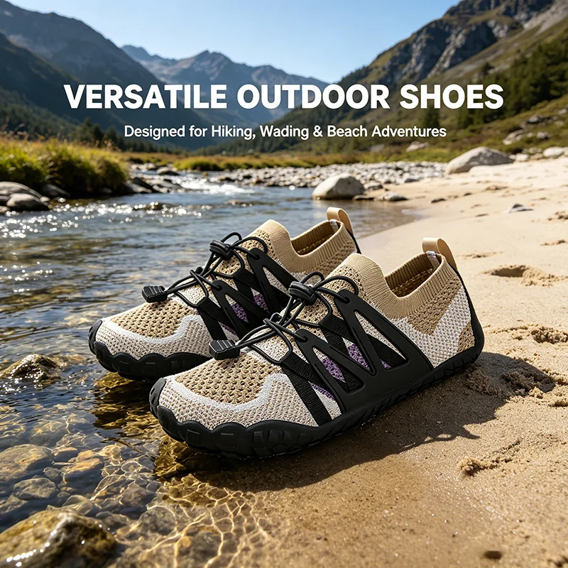 Unisex Aqua Shoes Men Women Hiking Water Shoes Quick Dry Grip Sole Breathable Lightweight Outdoor Trail Trekking Wading  Beach