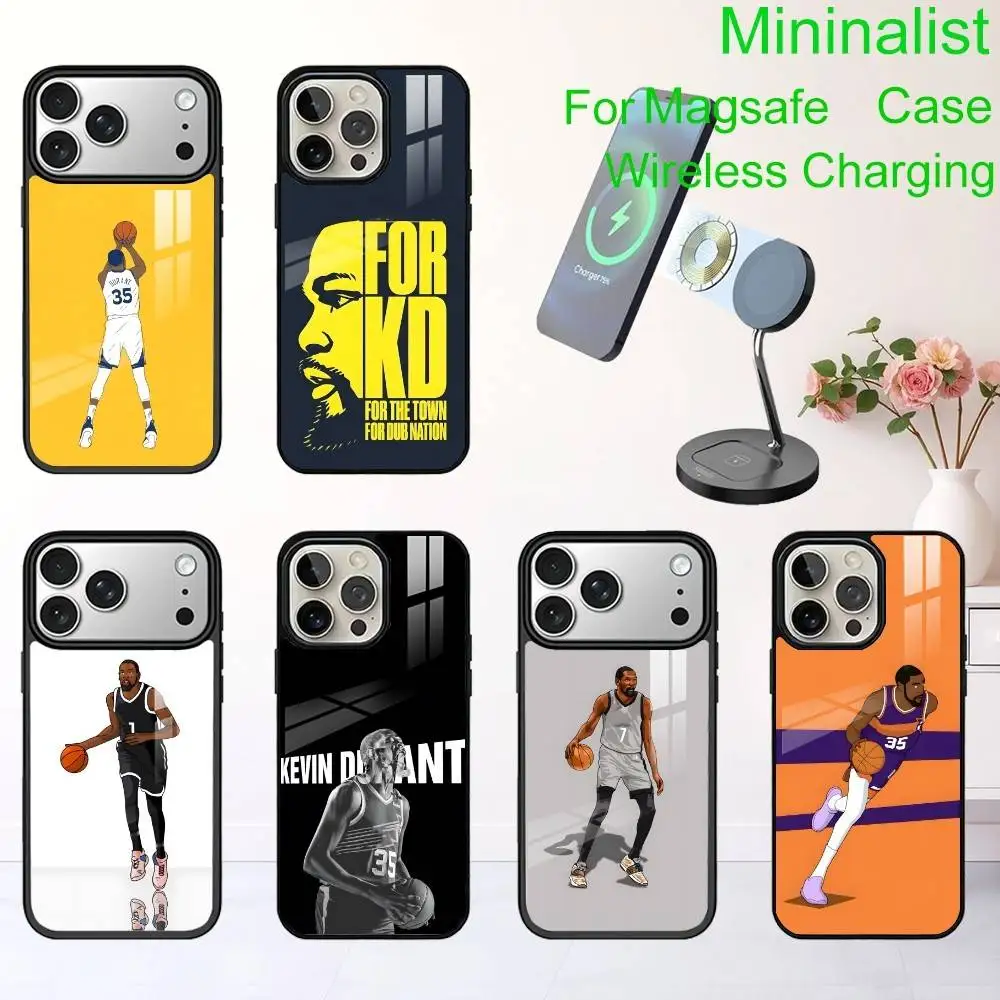 

K-Kevin 7 Basketball D-Durant Phone Case For iPhone17,16,15,14,13 Plus,Pro Max Magnetic For Magsafe Wireless Charging