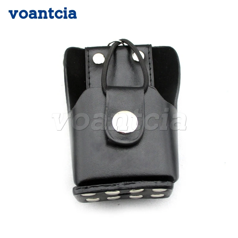 

Two Way Radio Leather Protective Sleeve Shoulder Bag Hard Holster Case for Motorola GP328plus Mag One A8 A8D A8I A6 GP344 GP388