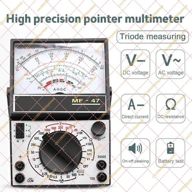 High Precision Digital Multimeter AC DC Voltage Current Tester Capacitance Resistance Continuity Buzzer Portable Measuring Tool