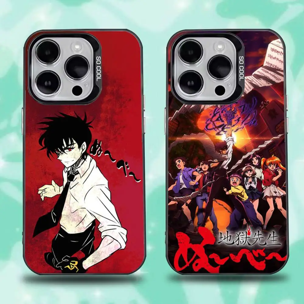 

Anime J-Jigoku Sensei NubeS Phone Case For iPhone 16,15,14,13,12,11,Mini,Pro,E,SE4,XS,MAX Black Candy Matte Cover