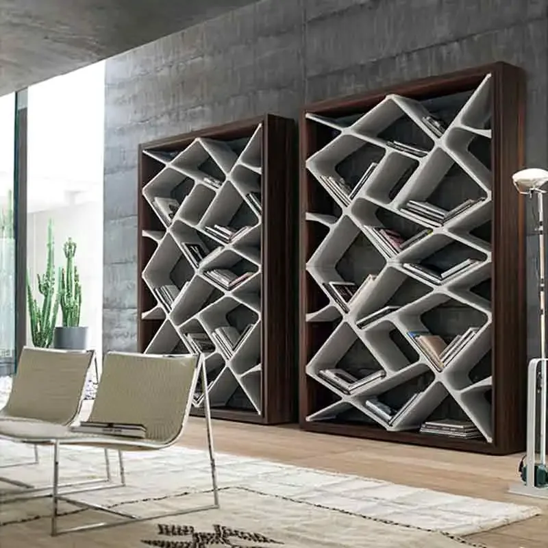 Living room furniture decoration creative irregular metal bookshelf