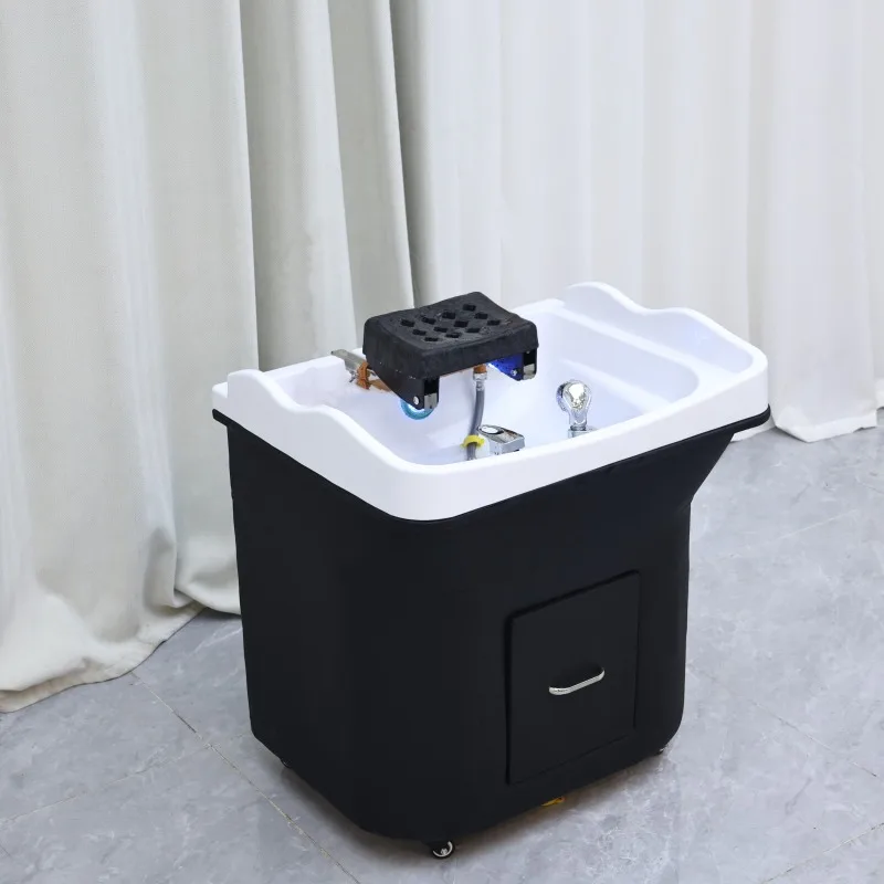 Assembled Head Therapy Shampoo Basin Water Circulation Steam Fumigation Beauty Bed Attachment Massage Tuina Hair Care Face Wash