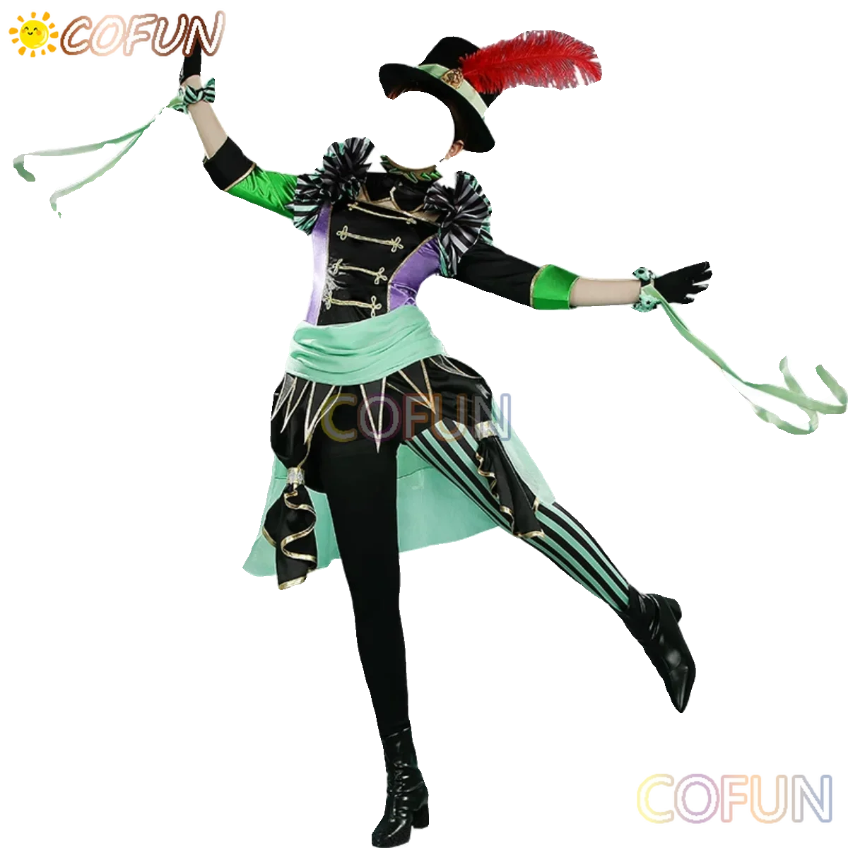 COFUN [Customized] Game Twisted-Wonderland Lilia Cosplay Costume Halloween Outfits Women Clothing Gorgeous Hat Set