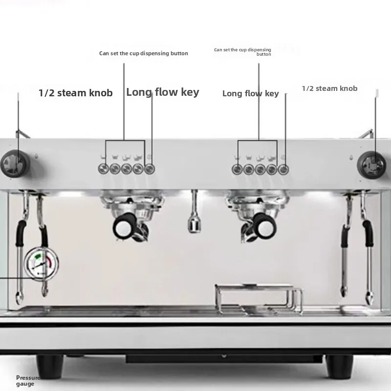 Commercial coffee machine professional Italian semi-automatic single head double head