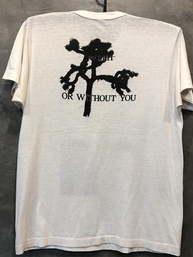 U2 Band Rock Giants Street Style Hip Hop College Wind Short Sleeve T Shirt Unisex Cotton Youth Trend Summer Casual Tee