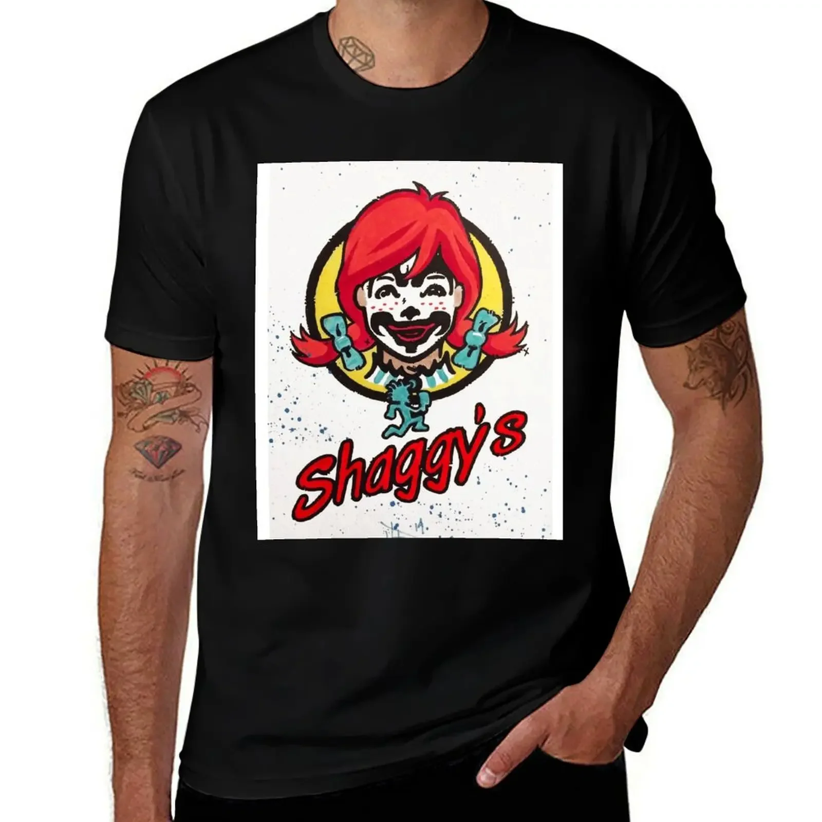 SHAGGYs T-Shirt plain Funny t-shirts luxury designer Men's cotton t-shirt