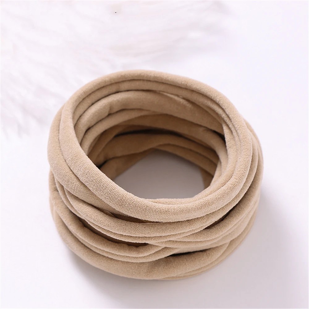 500pcs/lot Soft Elastic Baby Headbands for Girls Nylon Hairband for DIY Accessories For Baby Kids Headwear Children Headband