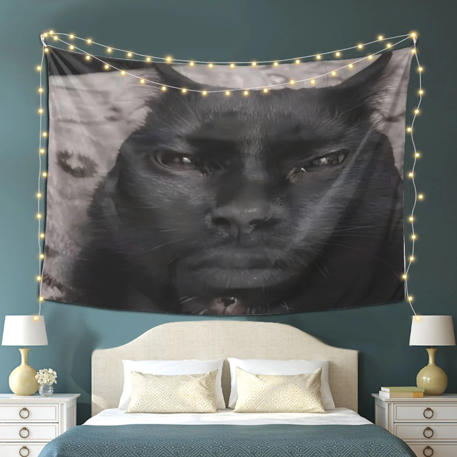 Tapestry Anime Tapestry Clearance Fantasy Cat Man Bohemian Living Room Artist Studio Coffee Shop Decoration