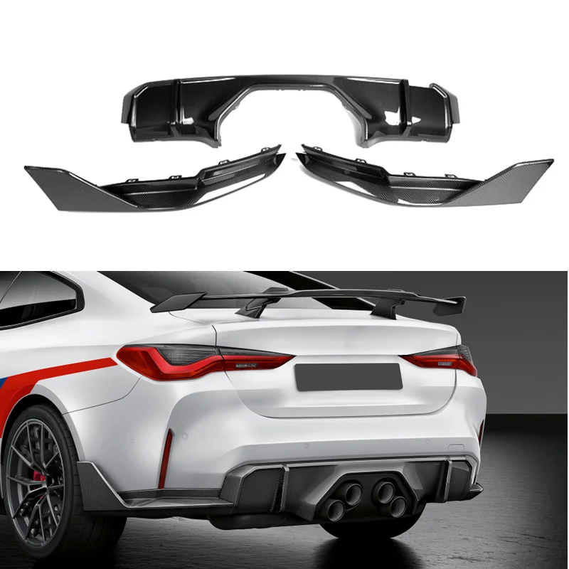 

G80 Genuine Vacuumed Carbon Fiber M performance rear bumper diffuser for BMW G80 M3 G82 M4 G83 M4 2021 2022