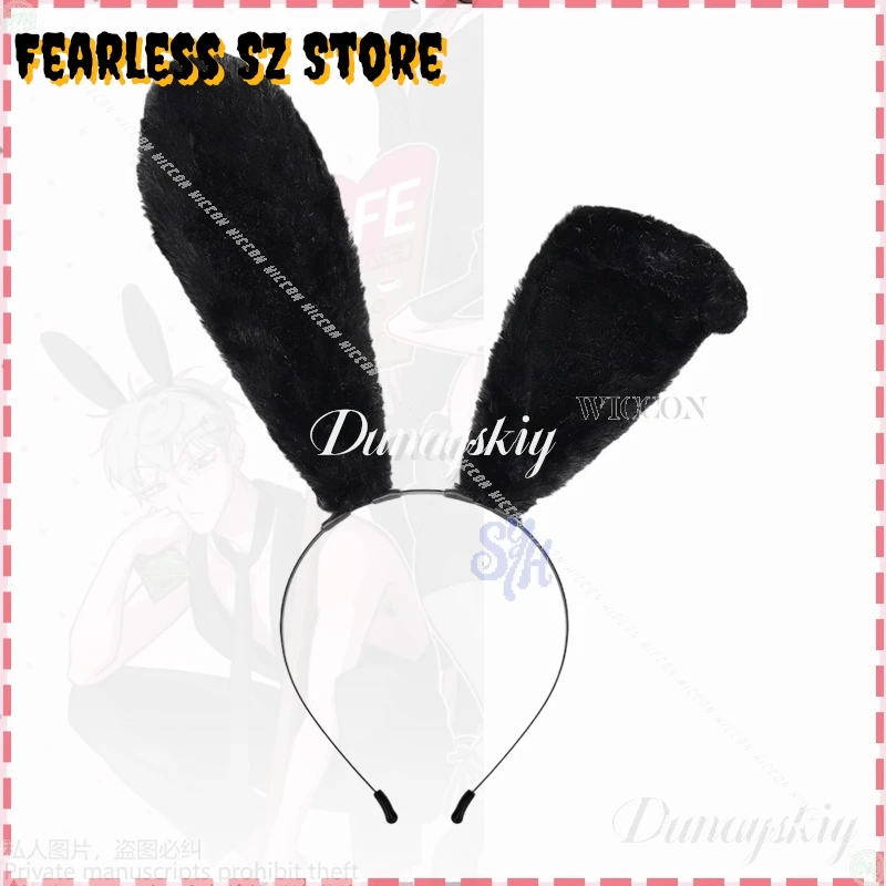 أنيمي الغريبة المرحلة 3 الذكرى مقهى النشاط تأثيري حتى كوسبر بري سترة مثيرة السراويل Kawaii أرنب فروي أغطية الرأس حفلة الهالوين #5