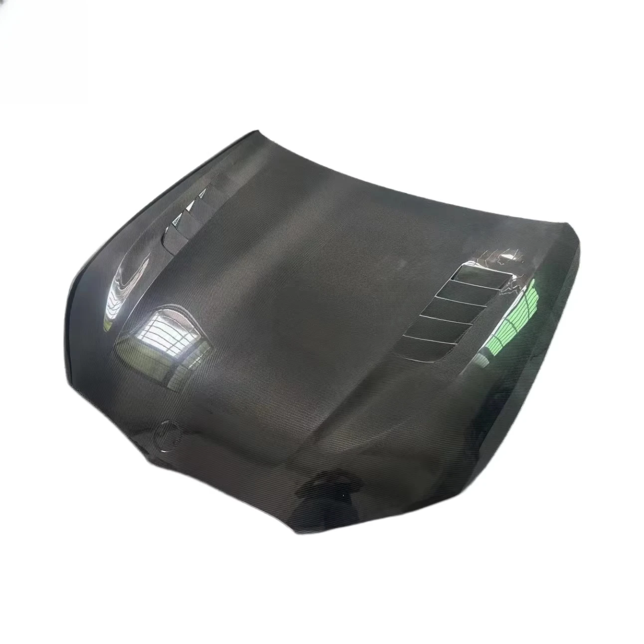 New G14 Carbon Fiber Front Hood Engine Bonnet for 8 Series G14 G15 G16 with Screws-Screw-On Retrofit Upgrade