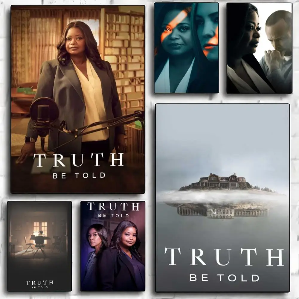 tv series T-Truth Be Told-D Poster Minimalist Wall Sticker for Cafe Office Bar Home Decor and Gift