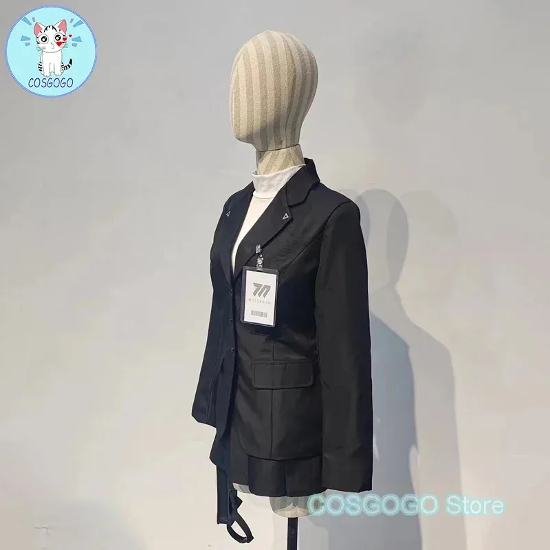 COSGOGO [맞춤형] 블루 아카이브 츠타츠키 리오 코스프레 의상 할로윈 게임 여성 JK 유니폼 정장 코트 스커트 셔츠v;6'h,8;r.