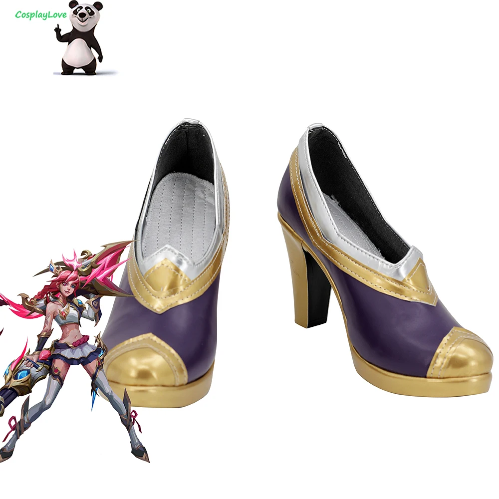 CosplayLove LOL ゲーム ジンクス コスプレ靴 ロングブーツ レザー カスタムメイド ハロウィン クリスマス パーティー用