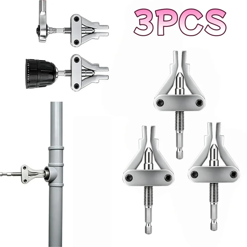 3PCS Universal Integrated Water Pipe Broken Wire Extractor for Efficient Repair of Screw Broken Wire Extractor Fits 4/6/1-inch