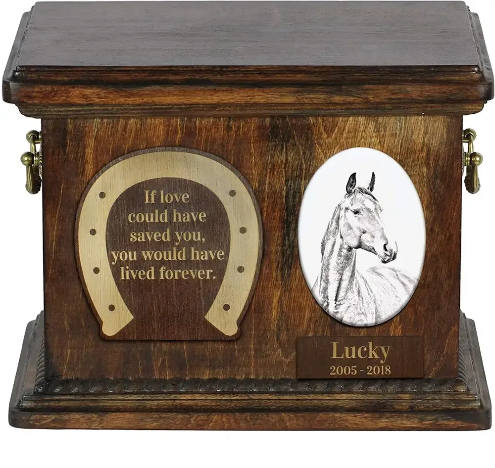 Custom wooden urn animal urn funeral supplies creative retro small wooden box for pet supplies