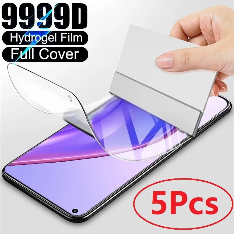 5Pcs Hydrogel Film For Motorola Moto G10 G20 G30 G50 G60 G100 G200 G31 G41 G51 G71 G22 G52 G82 E40 E20 Screen Protector