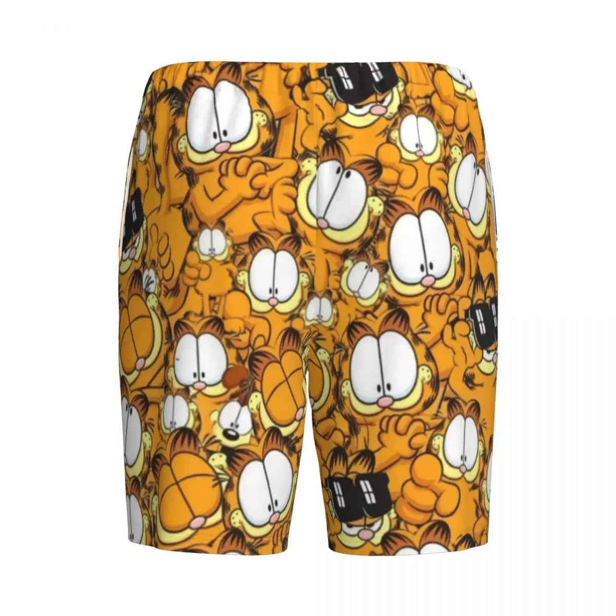 Pantalones cortos de pijama con estampado personalizado para hombre, ropa de dormir con estampado de gato, dibujos animados, Manga, Garfield, Pjs,