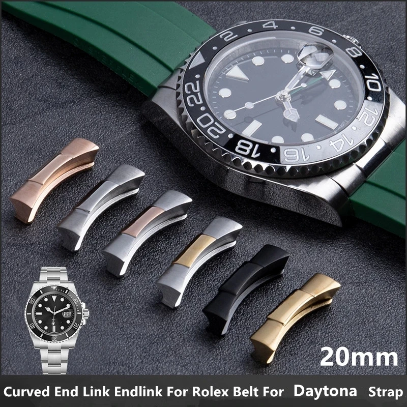 

FUYIJIA Luxury Watch Accessories 316L Stainless Steel Curved Strap Interface 20MM 21MM R-olex D-aytona Top Substitute Watchbands