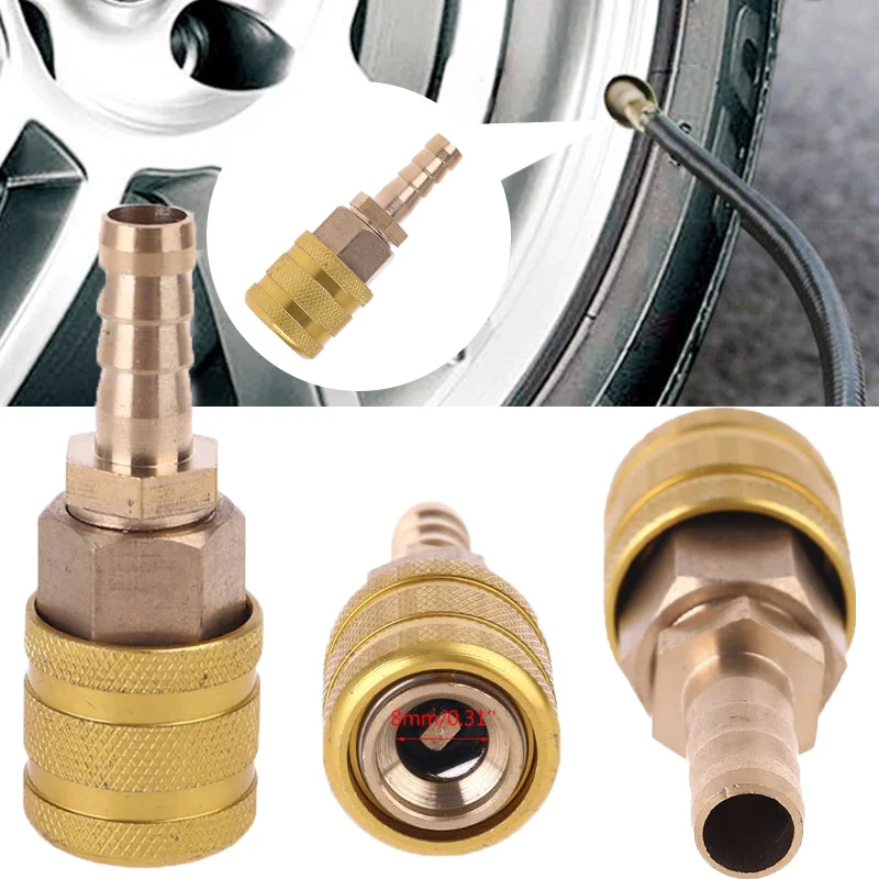 8mm Car Tire Valve Clip Pump Nozzle Clamp High Quality Best-selling Solid Brass Inflation Connector Car Tire Tool Accessories