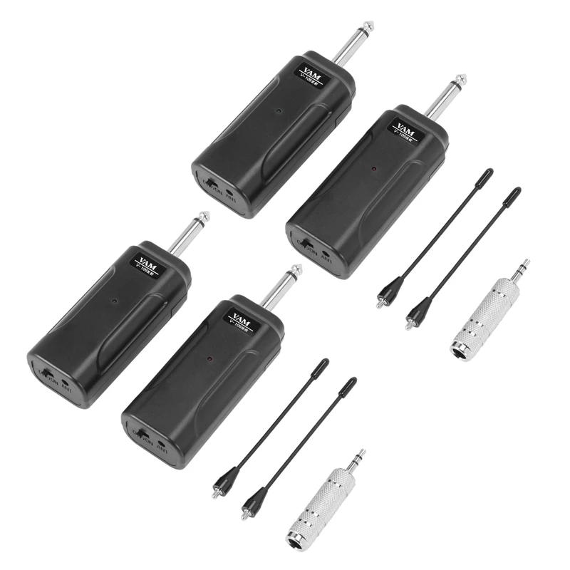 

Quality 2X Audio Guitar Transmitter Receiver System For Electric Guitar Electric Violin Musical Instrument Wireless Receiver