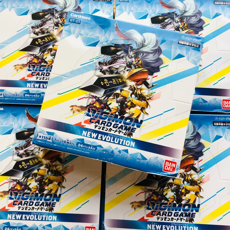 

Официальный набор усилителей для карточных игр Bandai Digimon BT-01 New Evolution, японская версия, герметичный набор коллекционных карточек аниме с редким рисунком