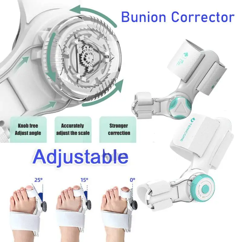 Bunion Corrector Splint Big Toe Straightener Corrector Adjust Knob Hallux Valgus Toe Correction Orthopedic Pedicure Foot Care