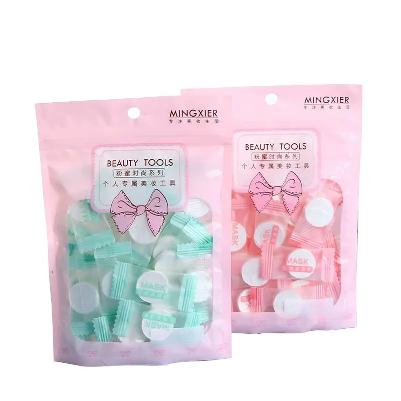 30 stk/zak Hydraterende Wegwerp Gecomprimeerd Gezichtsmasker DIY Gezicht Huidverzorging Verpakt Maskers Papier Ultradunne Katoenen Gezichtslaken