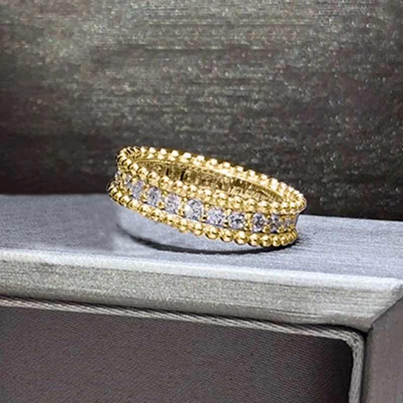 Huitan – bagues simples et tendance pour femmes, brillantes, une rangée de zircone cubique, accessoires de doigts exquis, breloques attrayantes, bijoux de fête