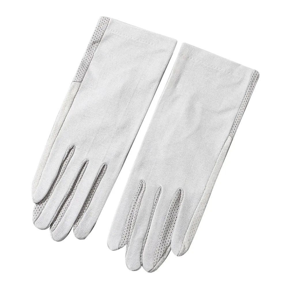 UV Protection Summer Sunscreen Gloves Breathable Touch Screen Anti-UV Mittens Slip Resistant Thin Cycling Driving Gloves