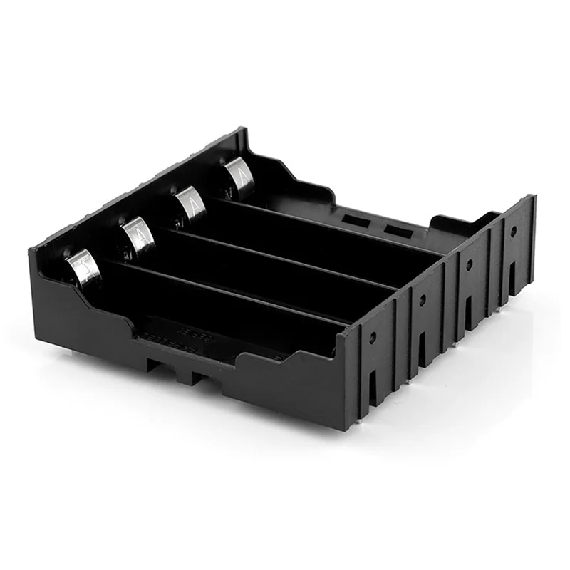 GROCE-40Pcs Battery Holder Box Case Black For 4X 13.7V 18650 Battery