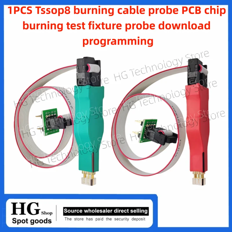 1PCS Original  Tssop8 burning cable probe PCB chip burning test fixture probe download programming